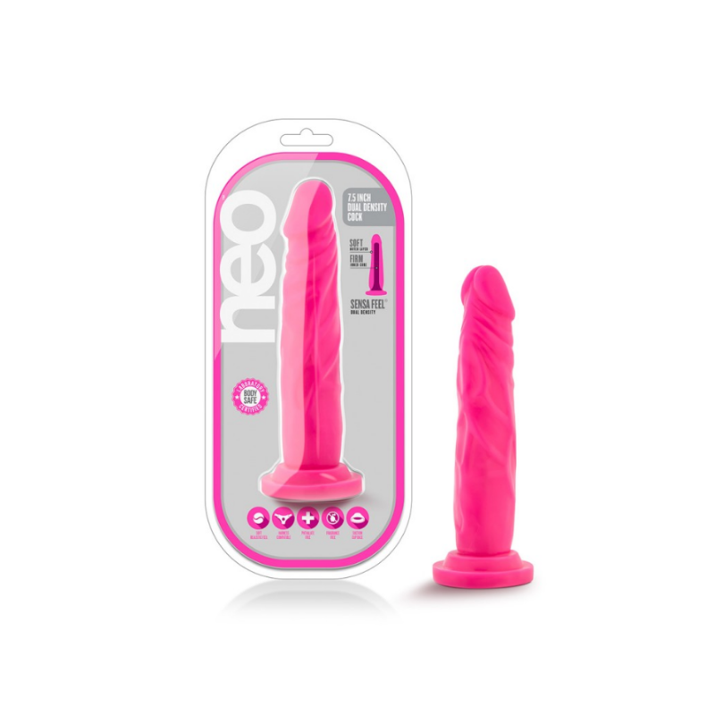 Neo Dildo Doble Densidad 19 cm - Blush