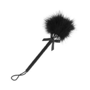 Pluma de caricias con cinta