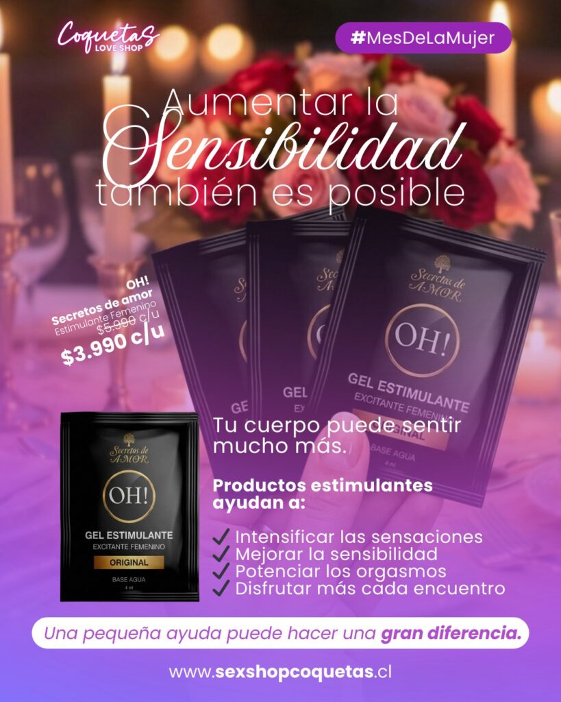 Vaginal 33% off Sachet Estimulante Femenino OH Secretos de amor