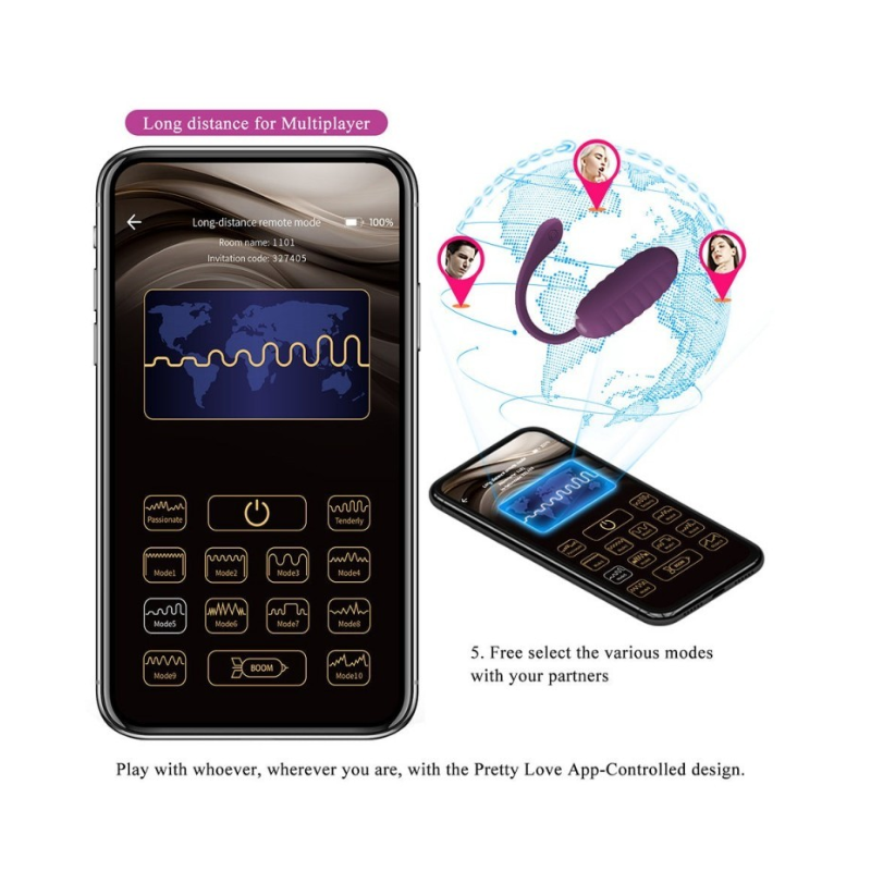 Casper Huevo Vibrador Super Soft con APP