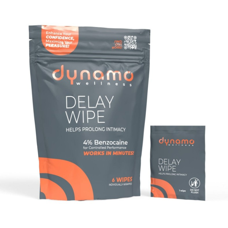 Dynamo Delay Wipe Toallita Retardante - Pack 6 unidades