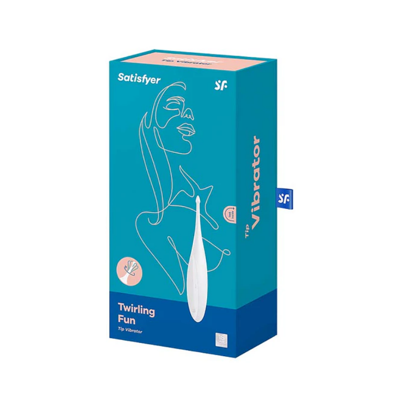 Vibrador Satisfyer Twirling Fun color blanco