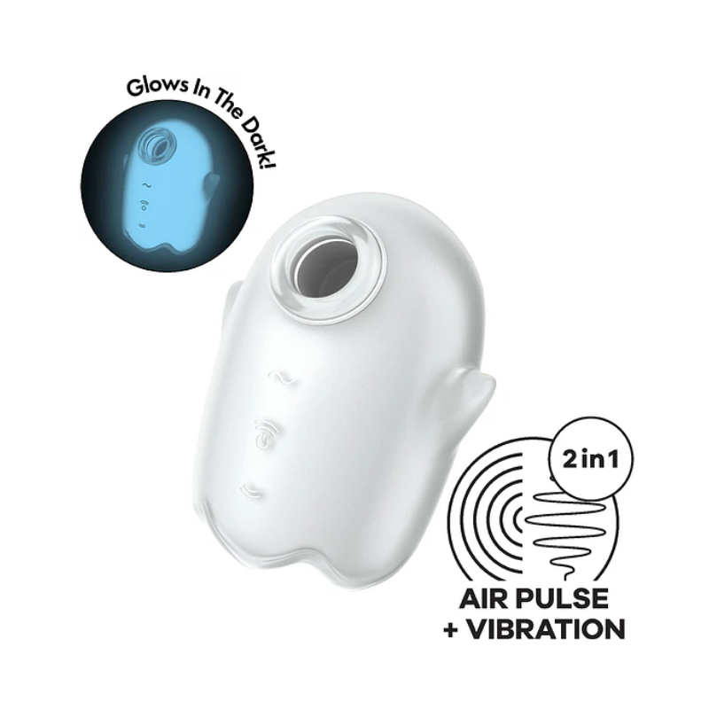 Vibrador con Pulso de Aire Glowing Ghost Satisfyer