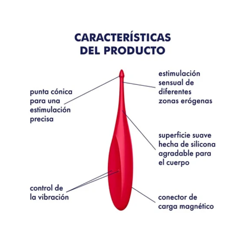 Vibrador Satisfyer Twirling Fun color Rojo