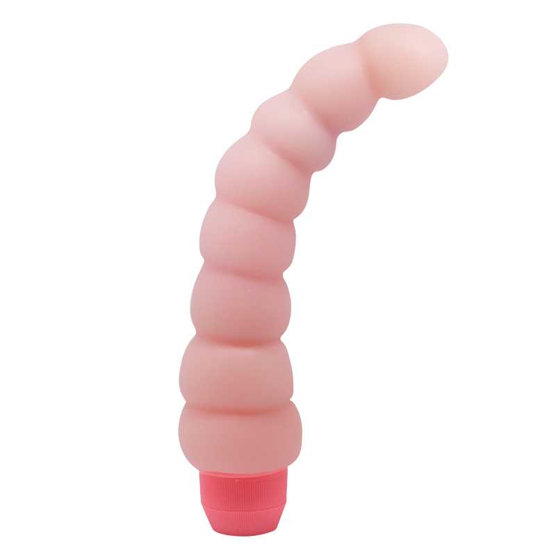 Vibrador flexible con bolitas masajeadoras