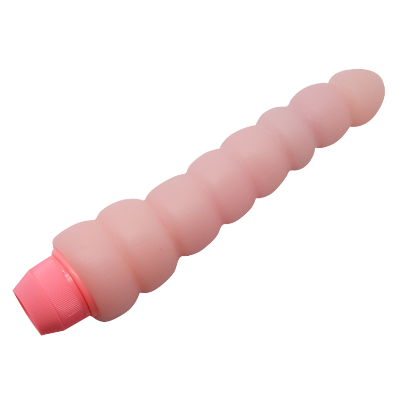 Vibrador flexible con bolitas masajeadoras