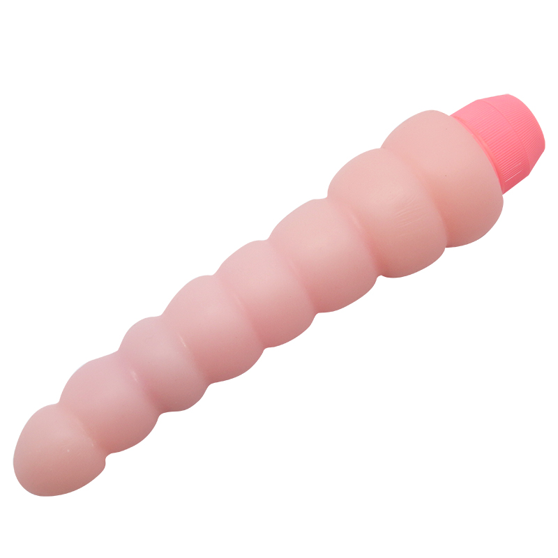 Vibrador flexible con bolitas masajeadoras