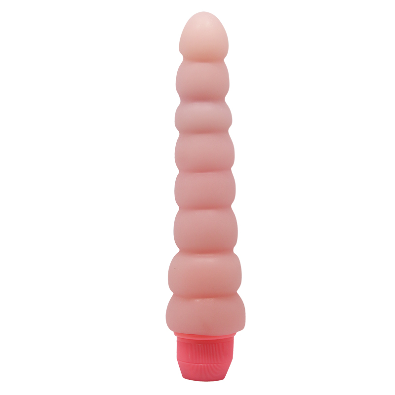 Vibrador flexible con bolitas masajeadoras