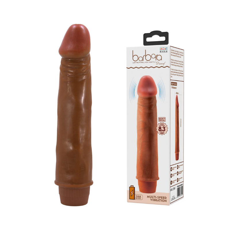 Vibrador con forma de consolador realista