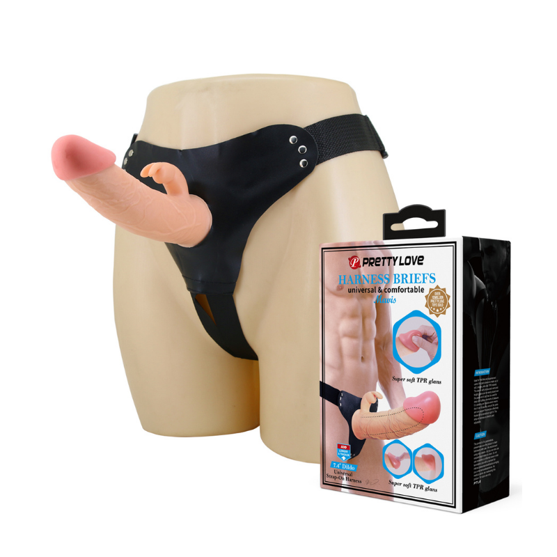 Arnés con dildo desmontable PRETTY LOVE   BW-022099N