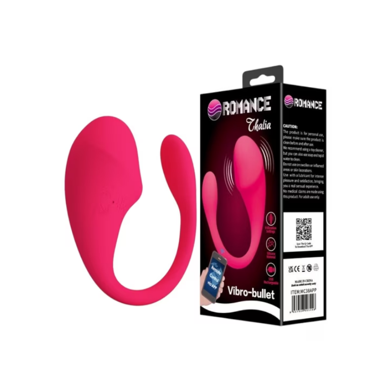 Vibrador Inalámbrico con App Thalia Fucsia Romance