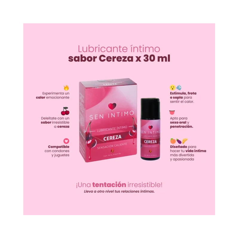 Gel Lubricante Sabor Cereza – Efecto Calor